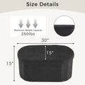 JHK 30/43IN Folding Storage Ottoman Bench with Storage Teddy Fabric Storage Chest for Bedroom End of Bed Foot Rest Bench Stool with Cushion for Home Entryway